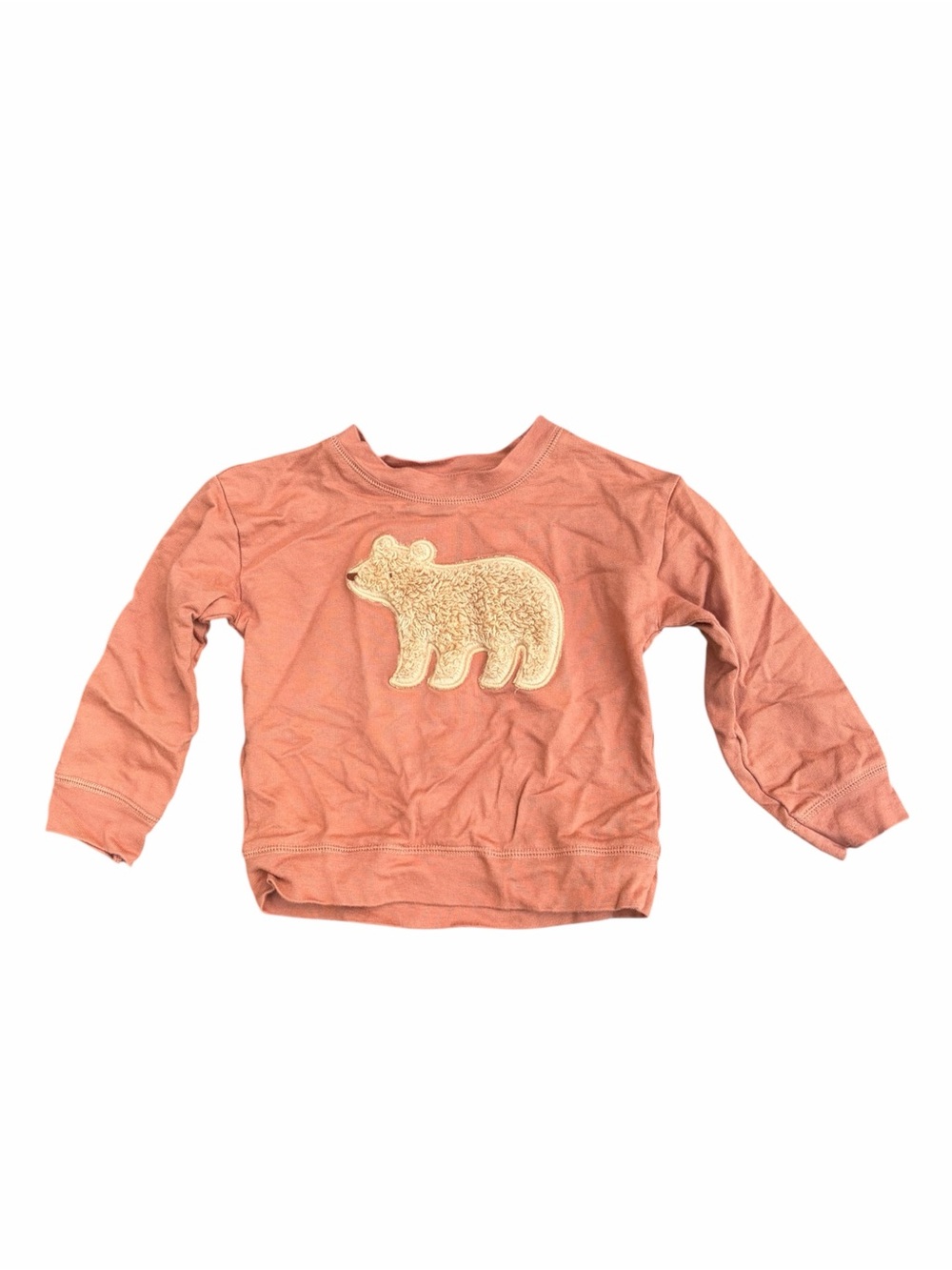 Carter’s Toddler 24M Rust Orange Bear Applique Pullover Sweatshirt